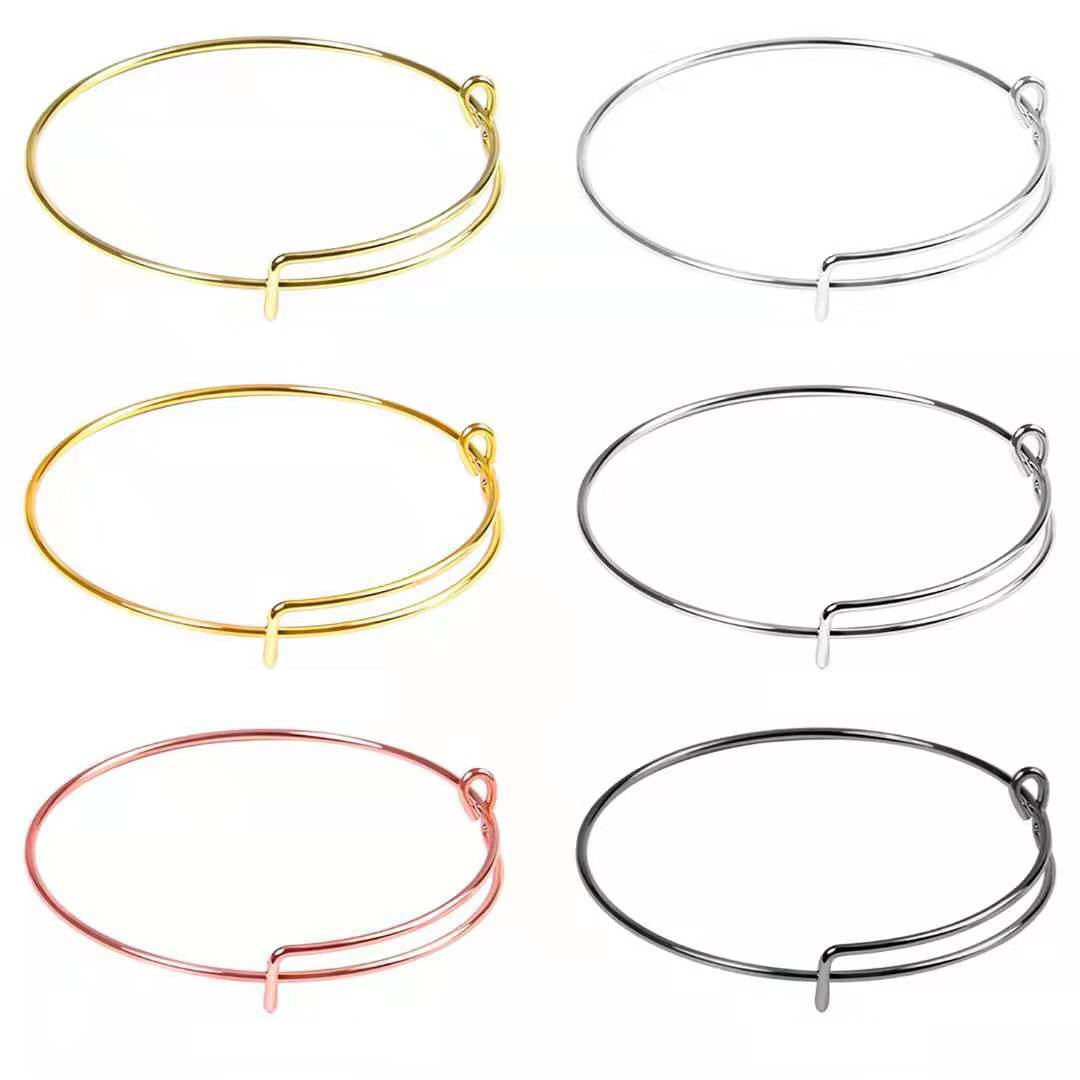 Fashion Geometric Metal Plating Unisex Bangle 1 Piece