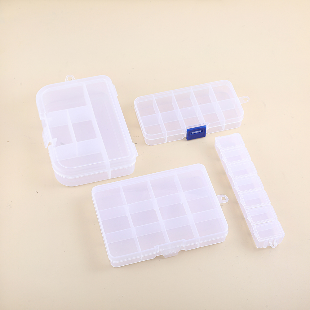 Basic Solid Color Plastic Jewelry Boxes 1 Piece