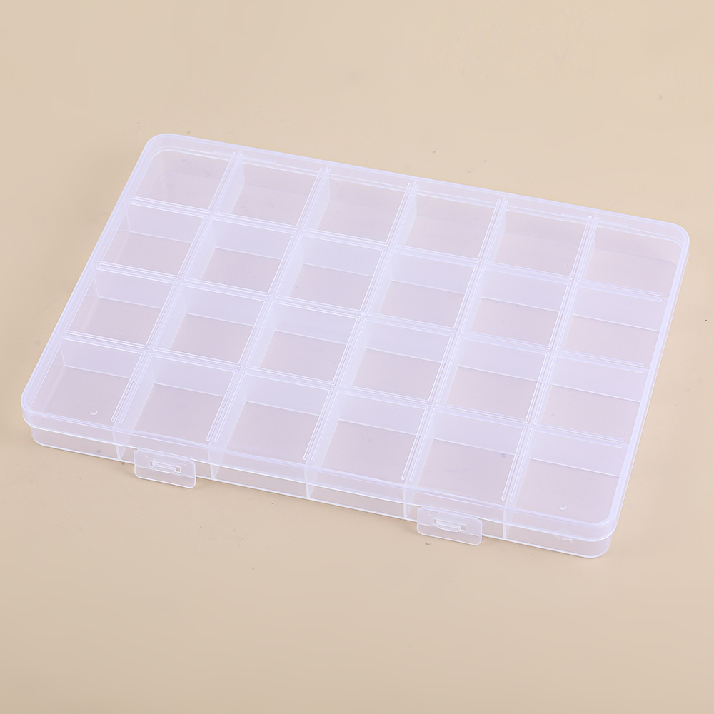 Basic Solid Color Plastic Jewelry Boxes 1 Piece