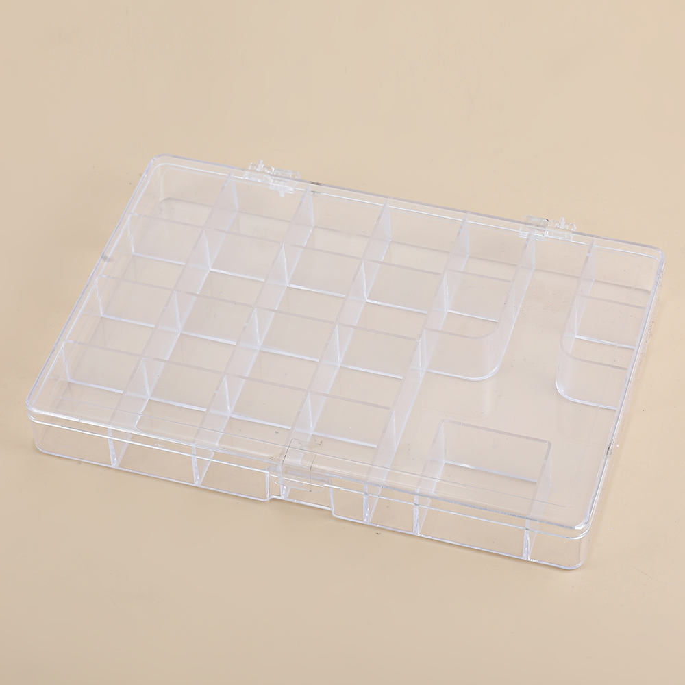 Basic Solid Color Plastic Jewelry Boxes 1 Piece