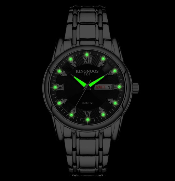 Casual Solid Color Double Side Snaps Quartz Menu0027s Watches