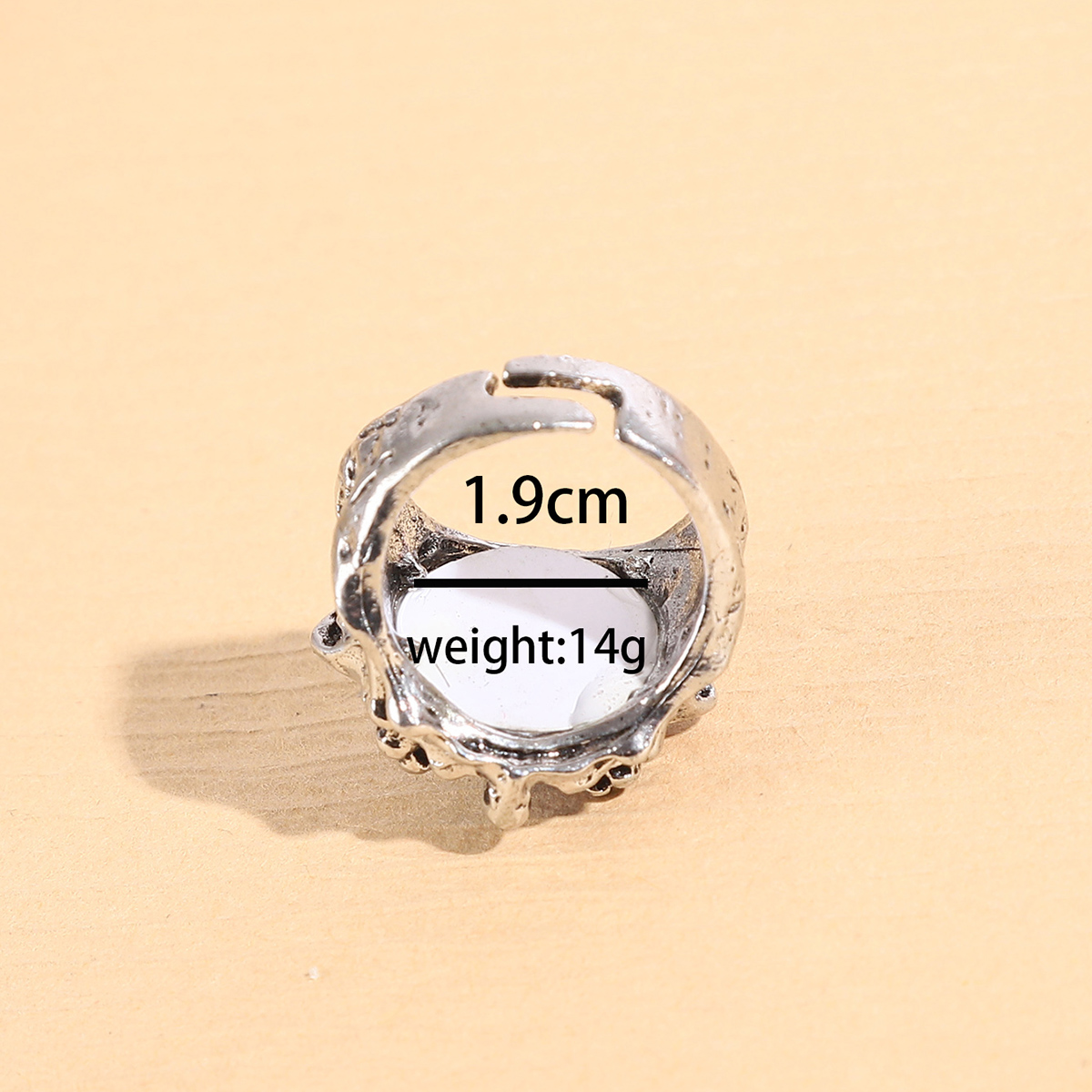 Punk Eye Alloy Plating Unisex Open Ring 1 Piece