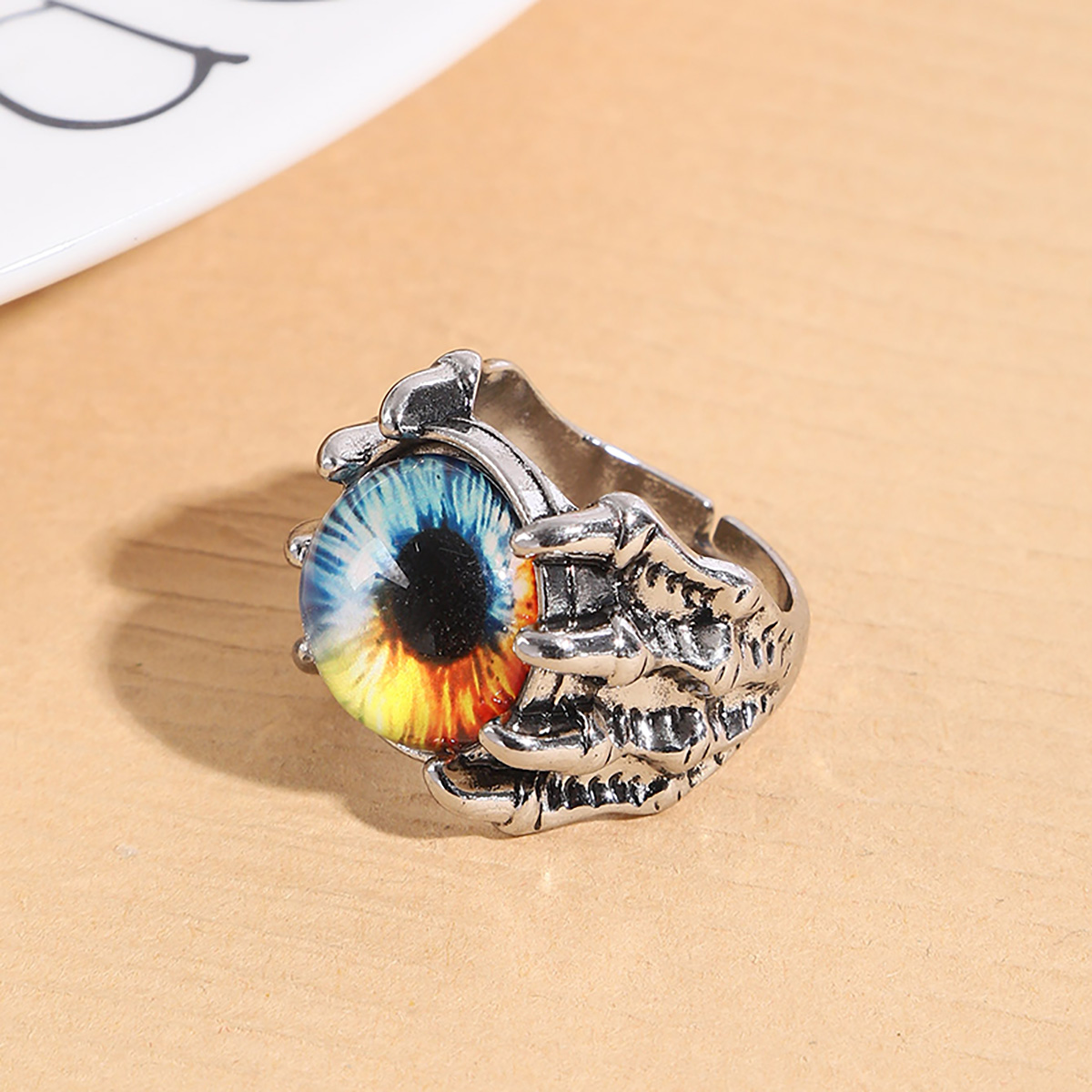 Punk Eye Alloy Plating Unisex Open Ring 1 Piece