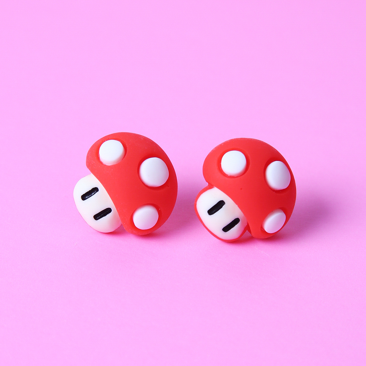 Fashion Mushroom Resin Womenu0027S Ear Studs 1 Pair