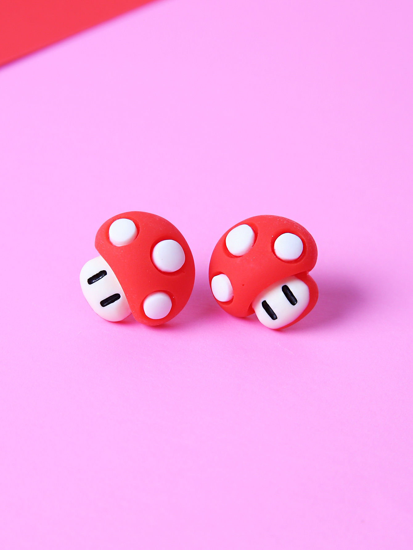 Fashion Mushroom Resin Womenu0027S Ear Studs 1 Pair