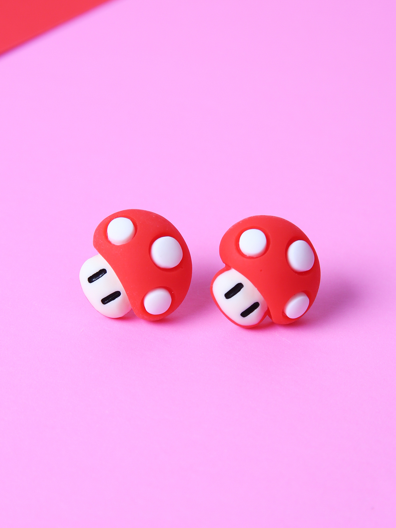 Fashion Mushroom Resin Womenu0027S Ear Studs 1 Pair