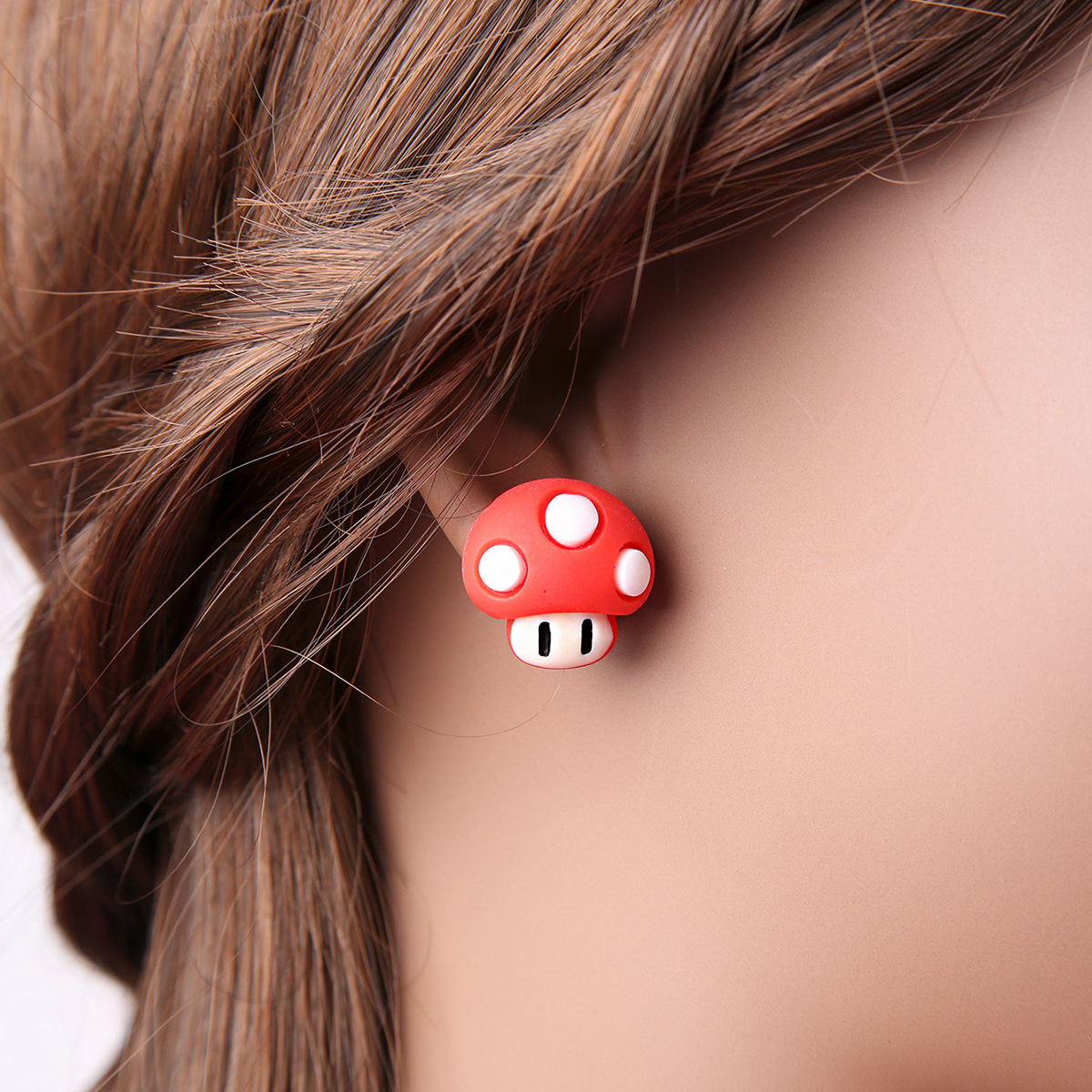 Fashion Mushroom Resin Womenu0027S Ear Studs 1 Pair