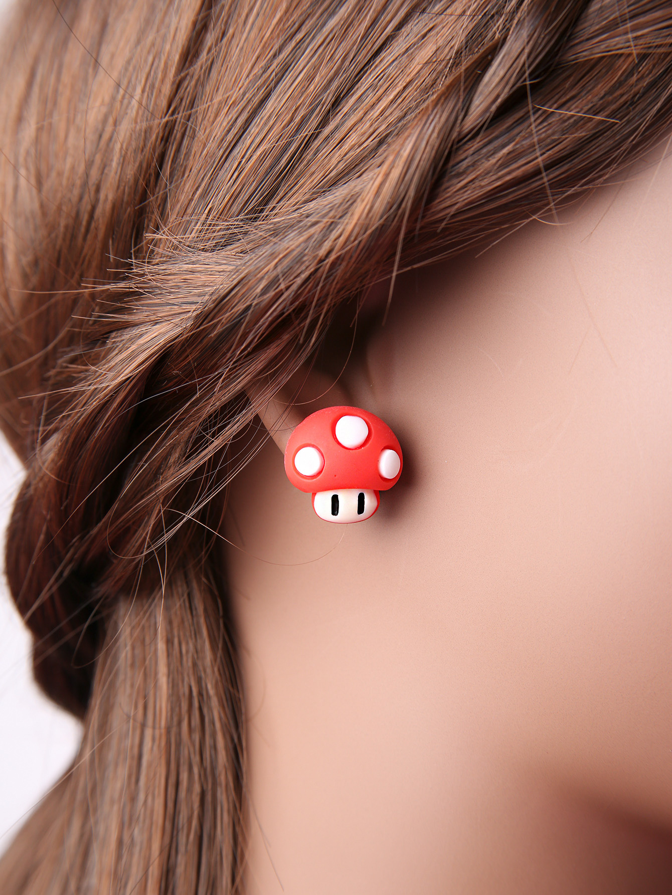 Fashion Mushroom Resin Womenu0027S Ear Studs 1 Pair