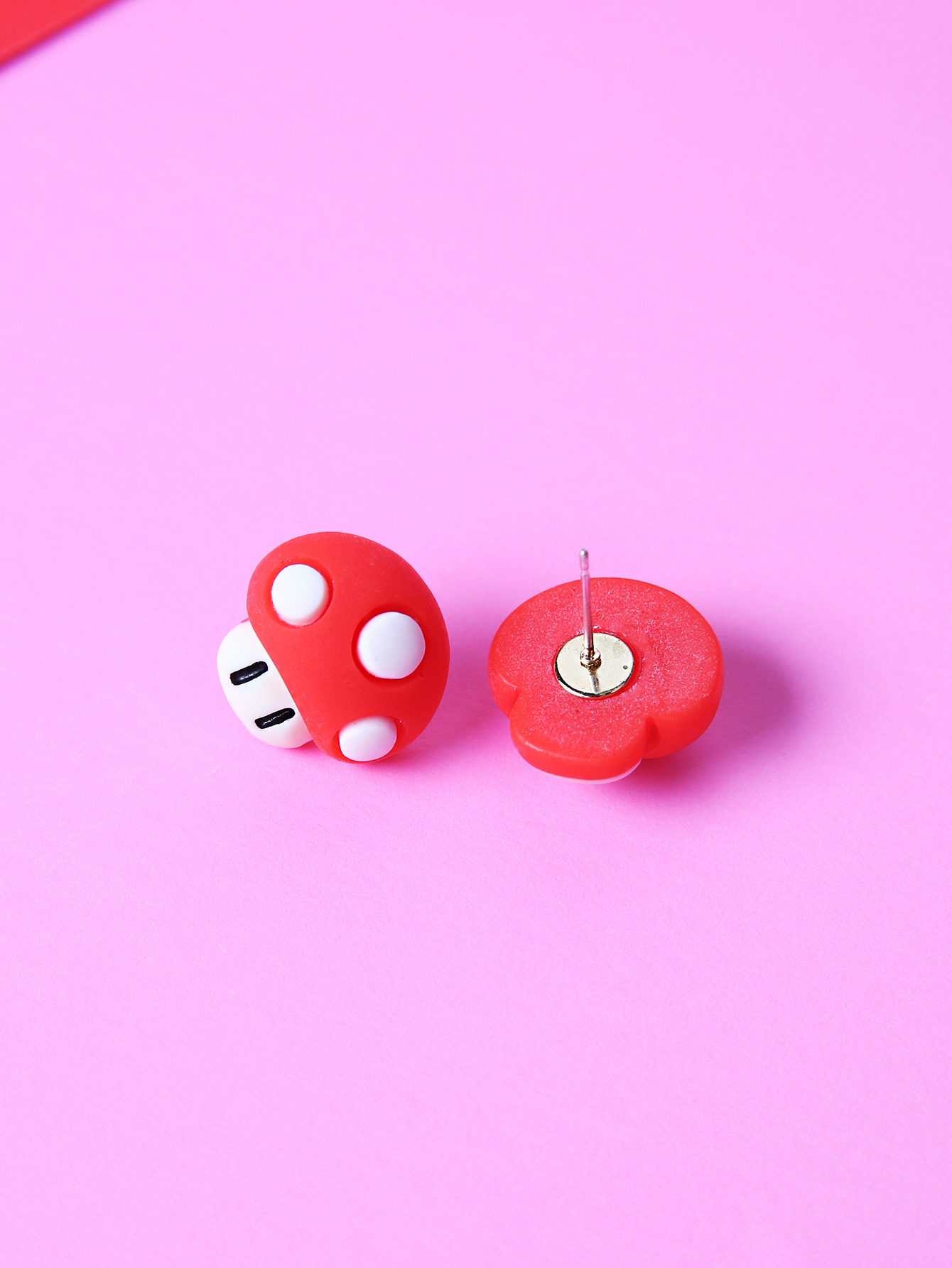 Fashion Mushroom Resin Womenu0027S Ear Studs 1 Pair