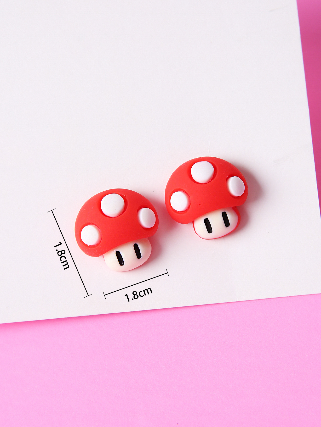 Fashion Mushroom Resin Womenu0027S Ear Studs 1 Pair