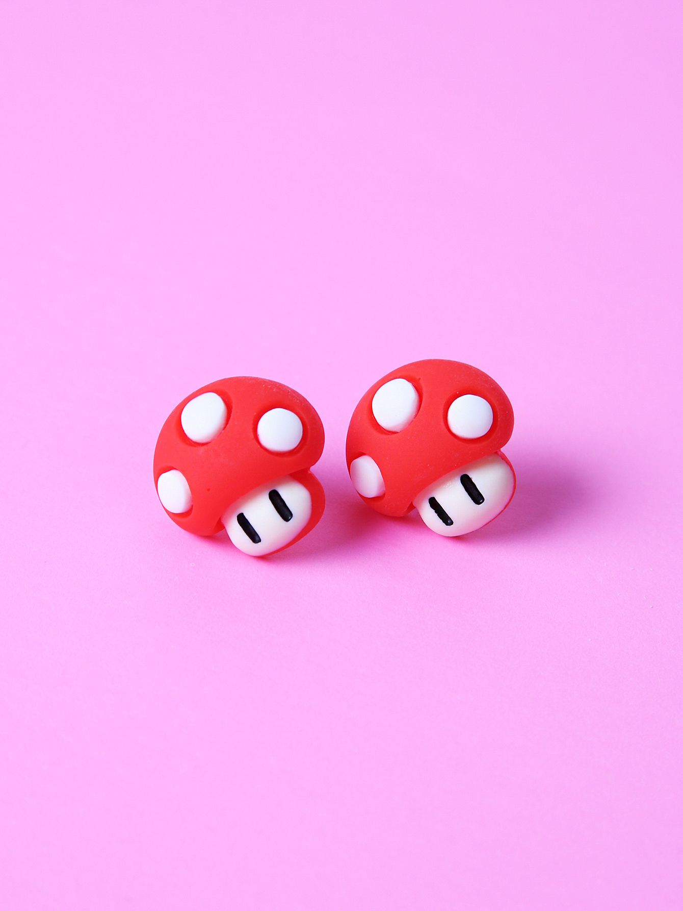 Fashion Mushroom Resin Womenu0027S Ear Studs 1 Pair