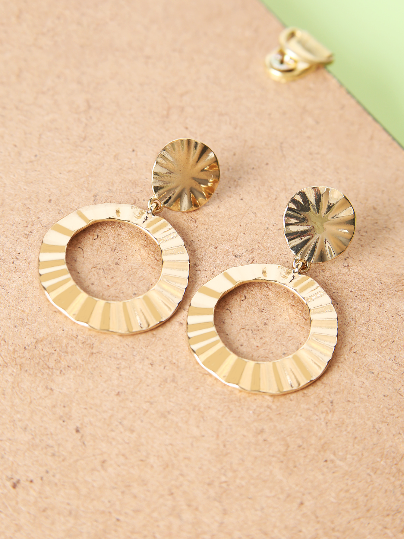 Simple Style Round Metal Plating Womenu0027S Drop Earrings 1 Pair