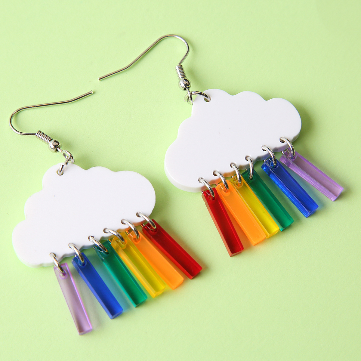 Cute Clouds Arylic Womenu0027S Drop Earrings 1 Pair