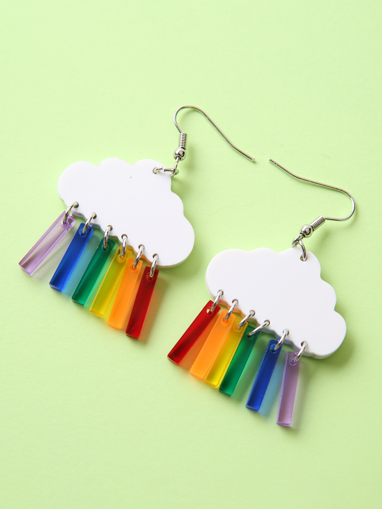 Cute Clouds Arylic Womenu0027S Drop Earrings 1 Pair