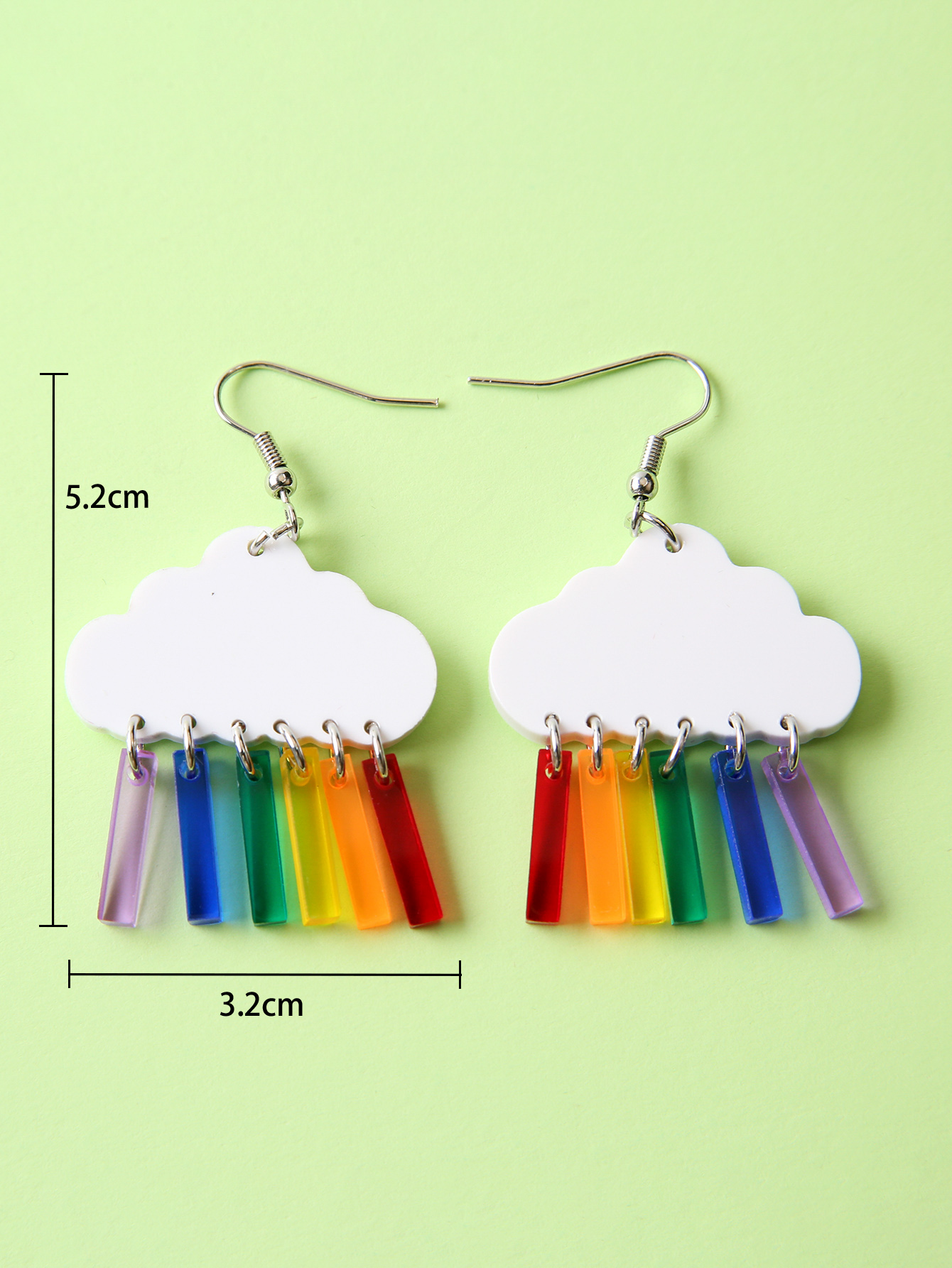 Cute Clouds Arylic Womenu0027S Drop Earrings 1 Pair