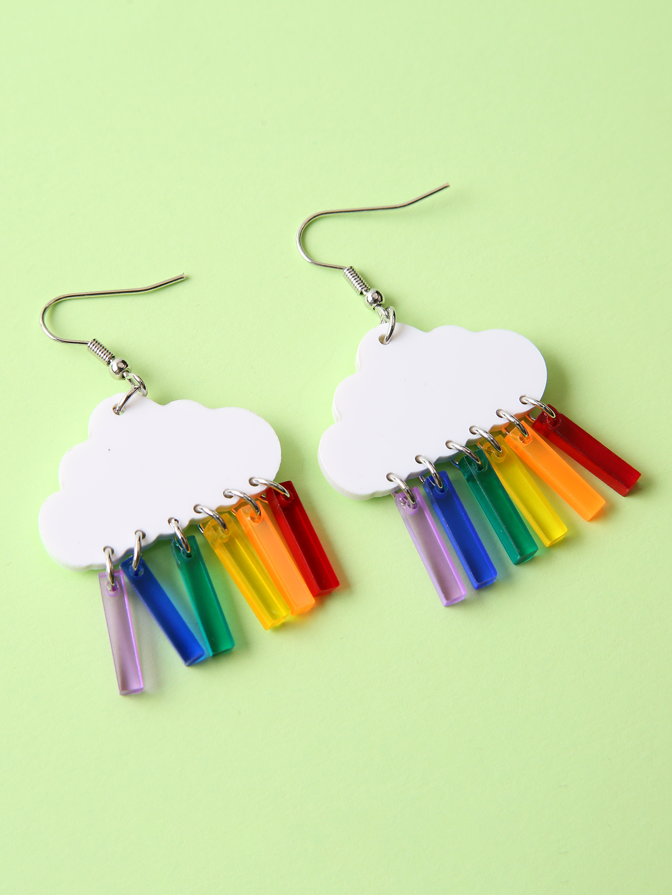 Cute Clouds Arylic Womenu0027S Drop Earrings 1 Pair