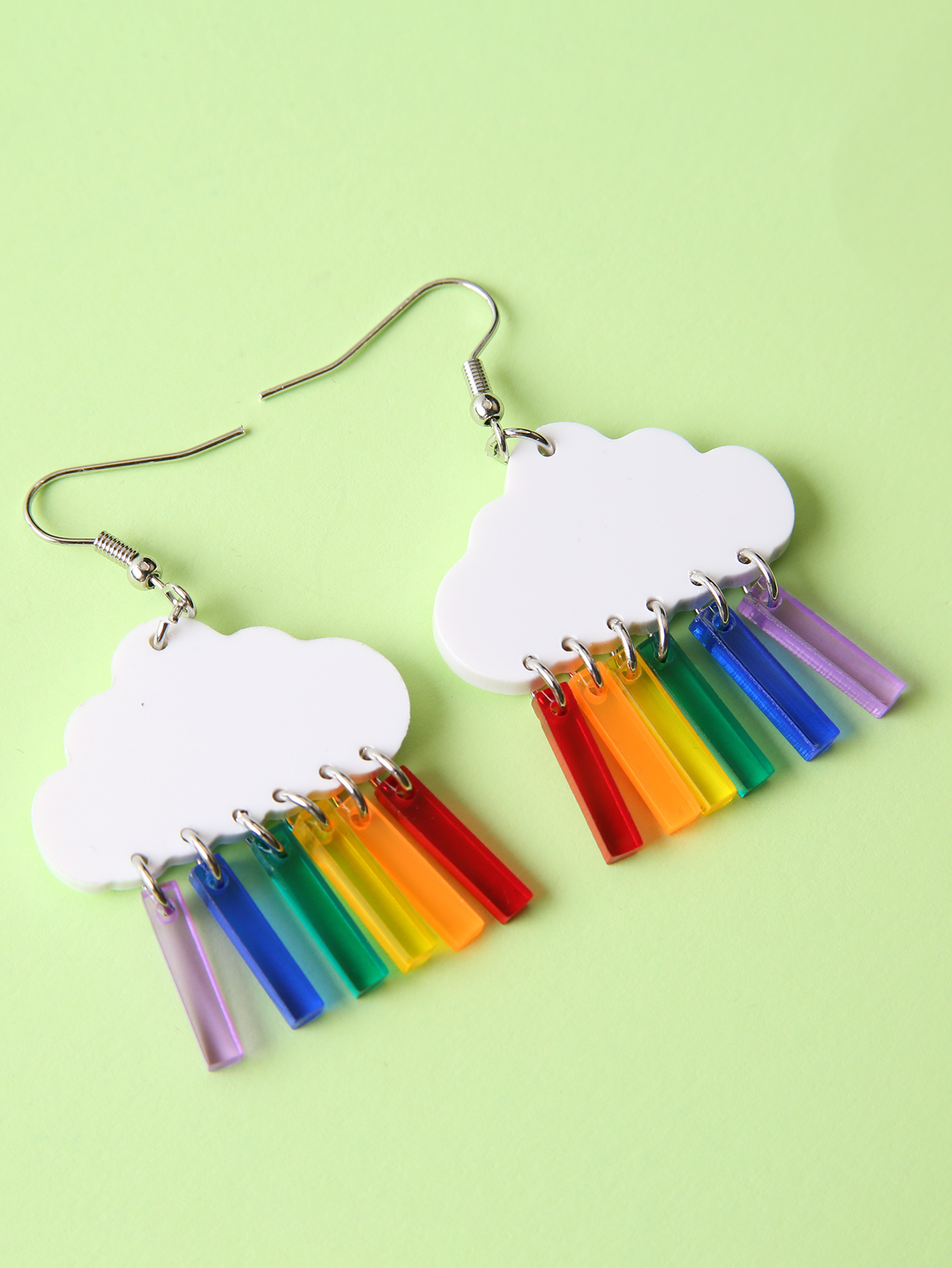 Cute Clouds Arylic Womenu0027S Drop Earrings 1 Pair