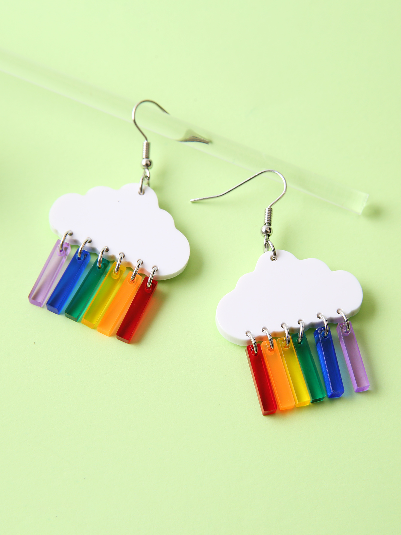 Cute Clouds Arylic Womenu0027S Drop Earrings 1 Pair