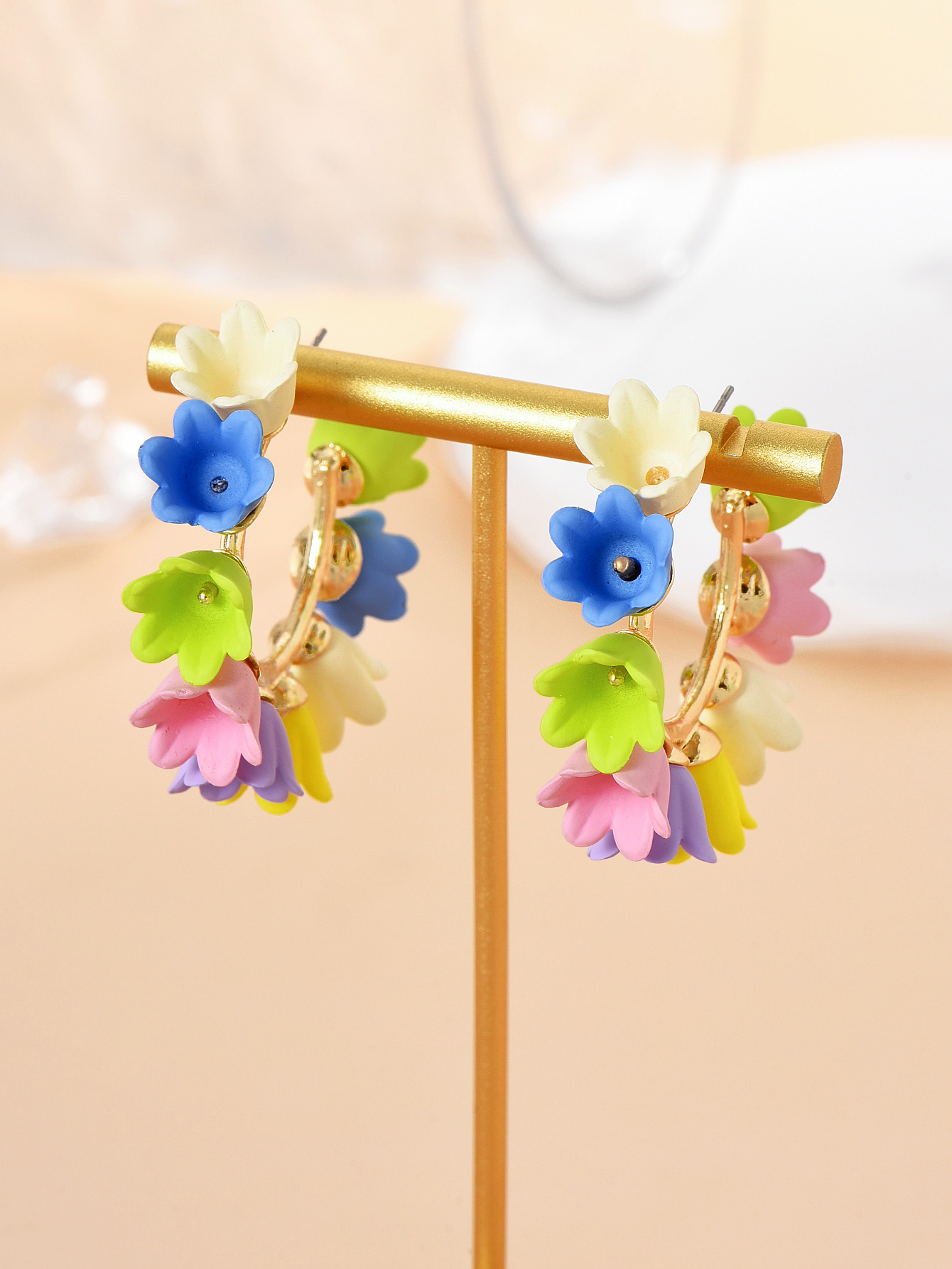 Fashion Flower Alloy Womenu0027S Ear Studs 1 Pair