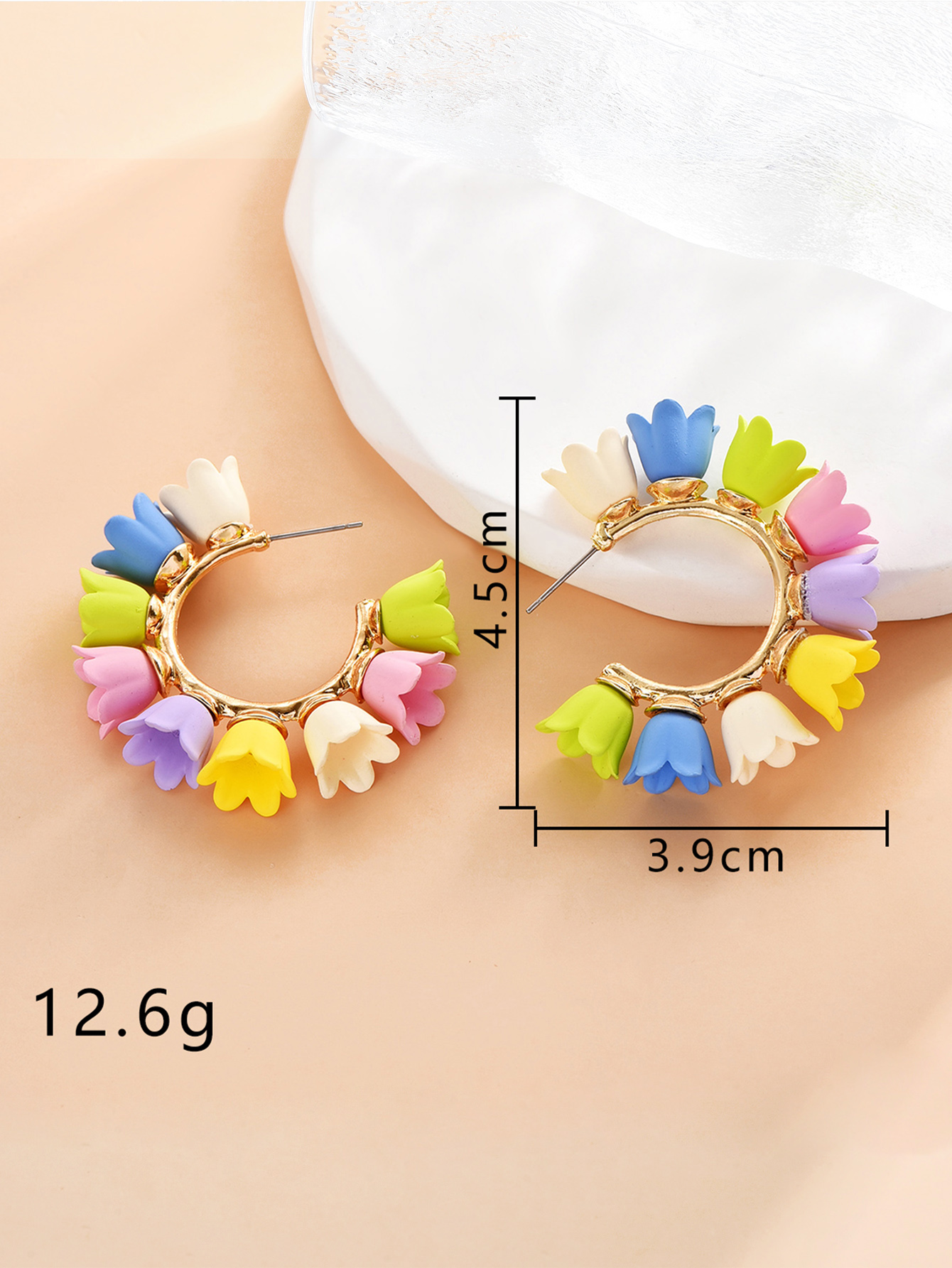 Fashion Flower Alloy Womenu0027S Ear Studs 1 Pair