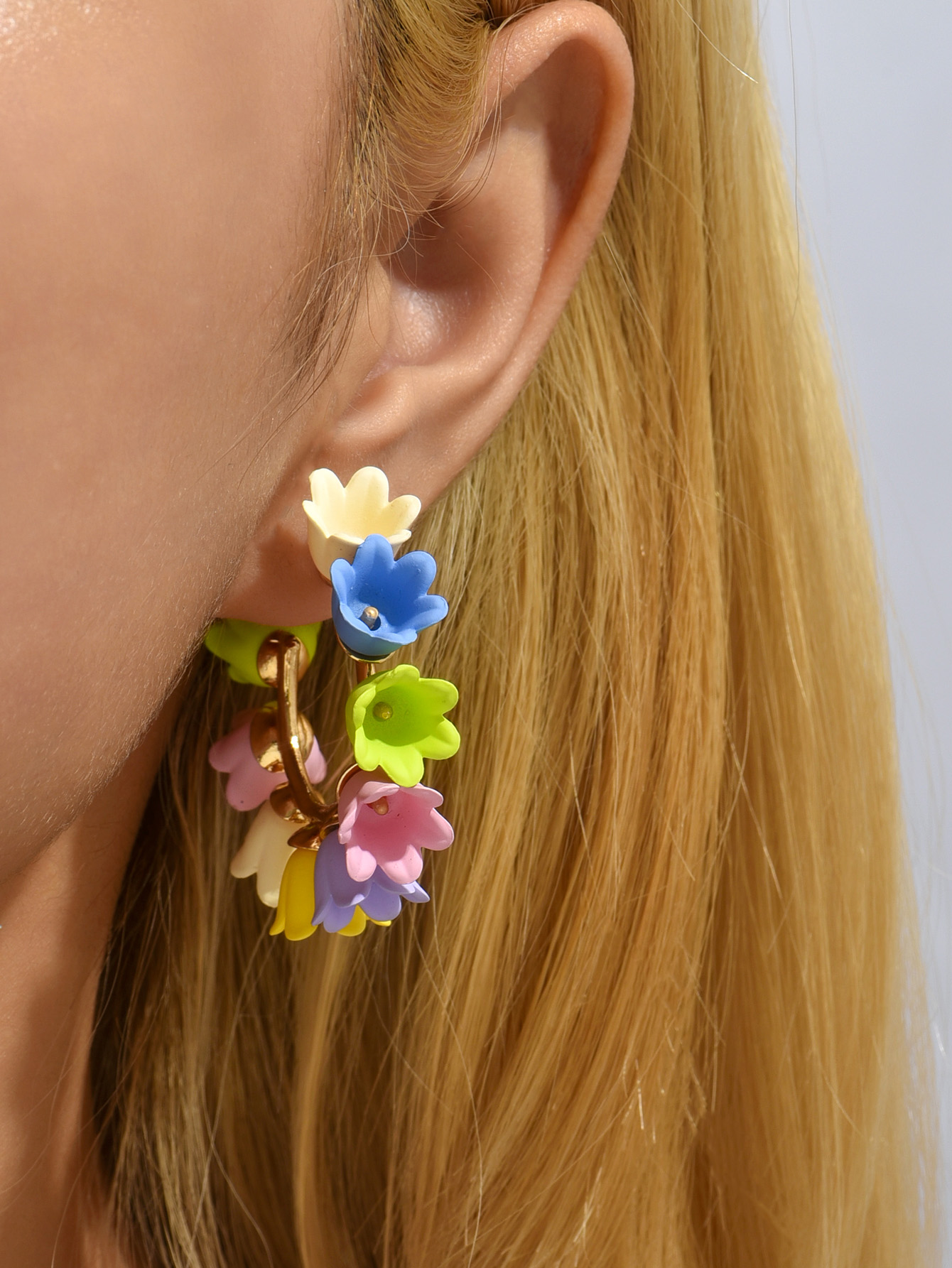 Fashion Flower Alloy Womenu0027S Ear Studs 1 Pair