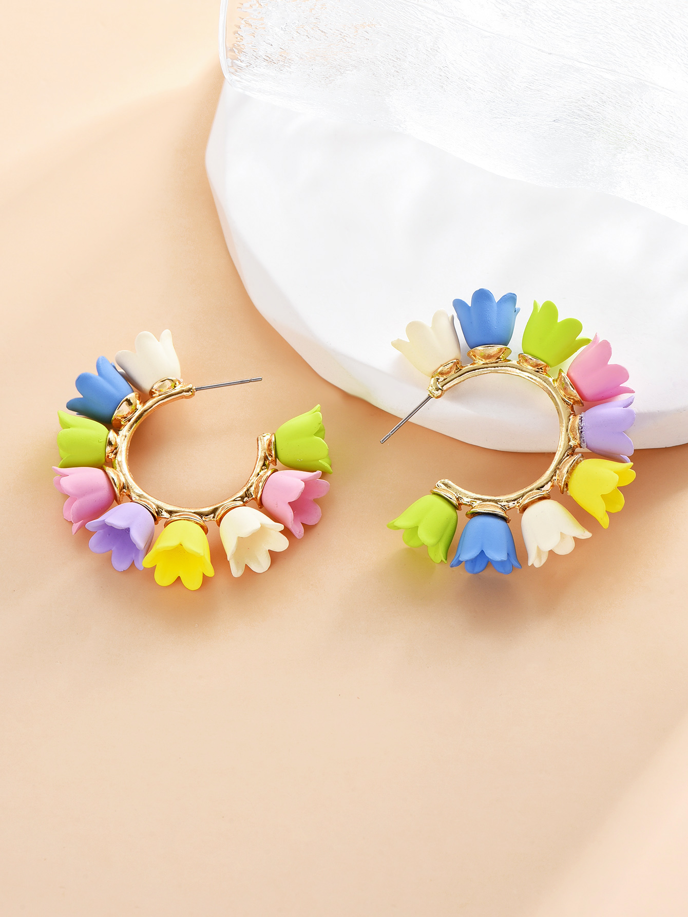 Fashion Flower Alloy Womenu0027S Ear Studs 1 Pair