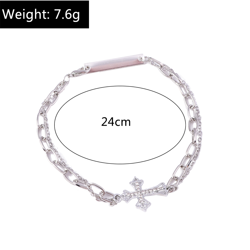 Fashion Cross Alloy Plating Womenu0027S Anklet