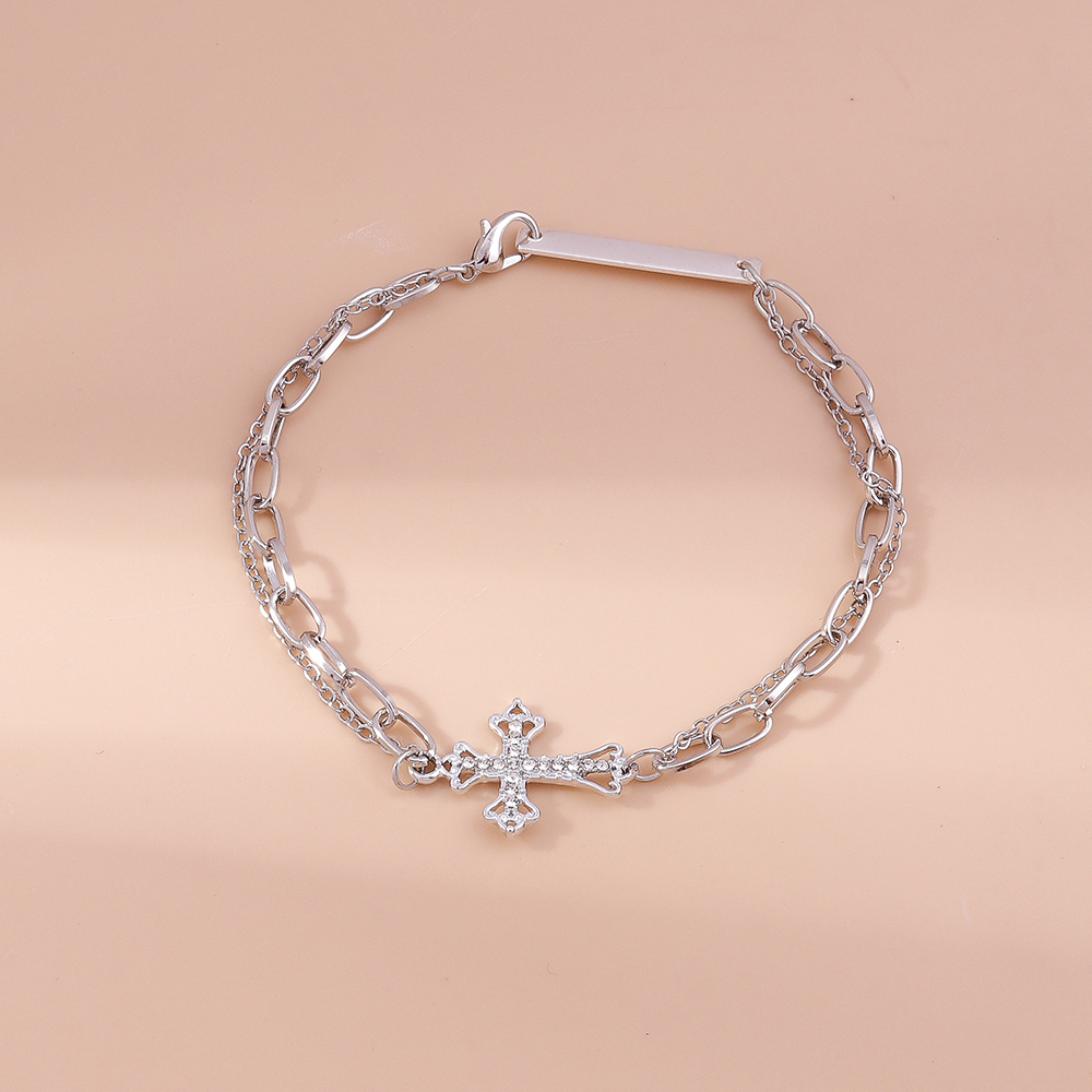 Fashion Cross Alloy Plating Womenu0027S Anklet