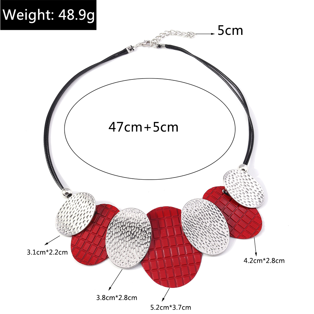 Exaggerated Oval Alloy Womenu0027S Necklace