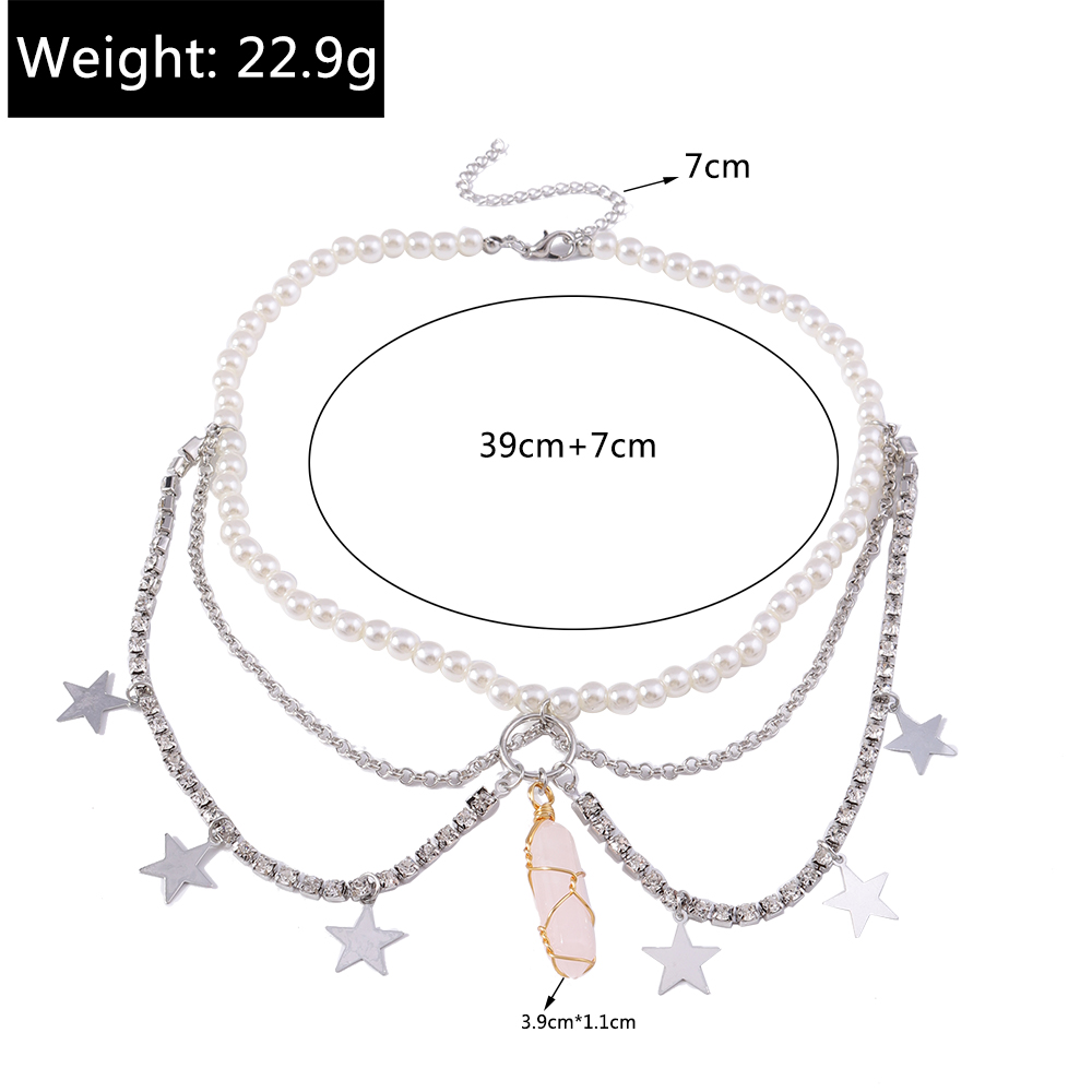 Fashion Star Artificial Pearl Alloy Beaded Womenu0027S Necklace