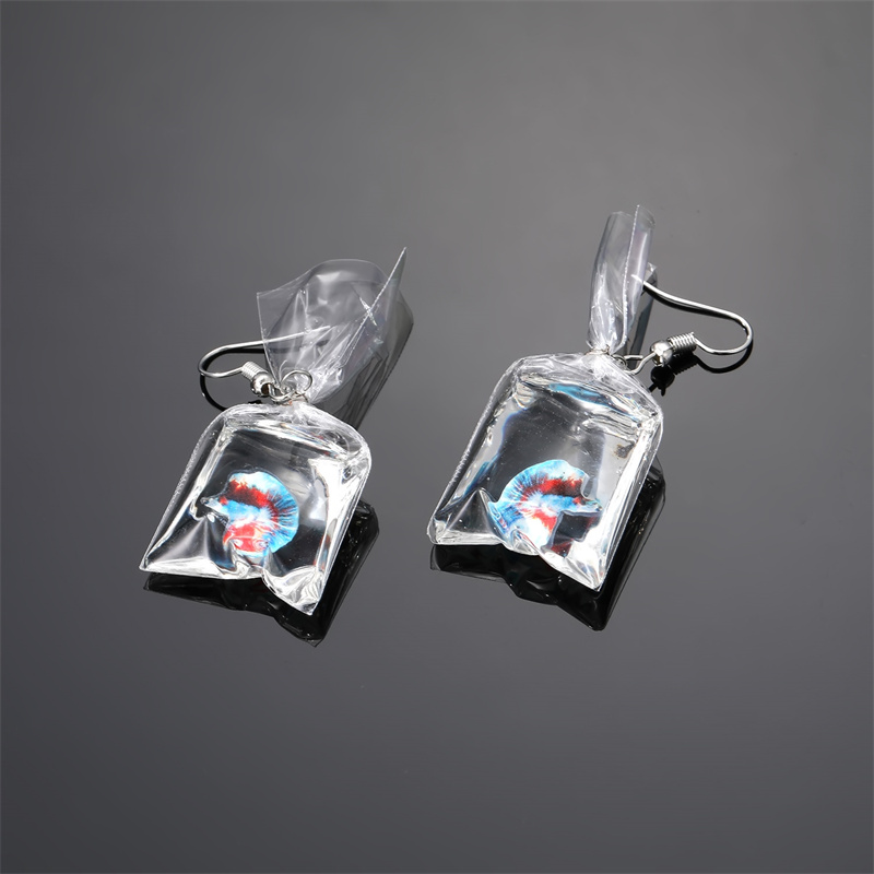 Fashion Fish Resin Womenu0027S Drop Earrings 1 Pair