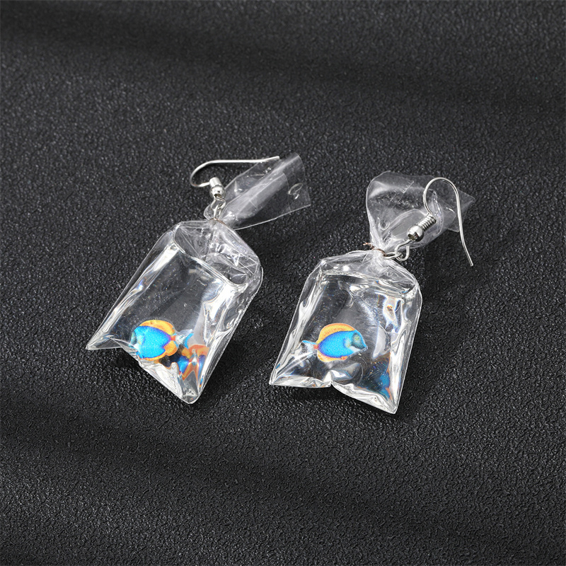 Fashion Fish Resin Womenu0027S Drop Earrings 1 Pair