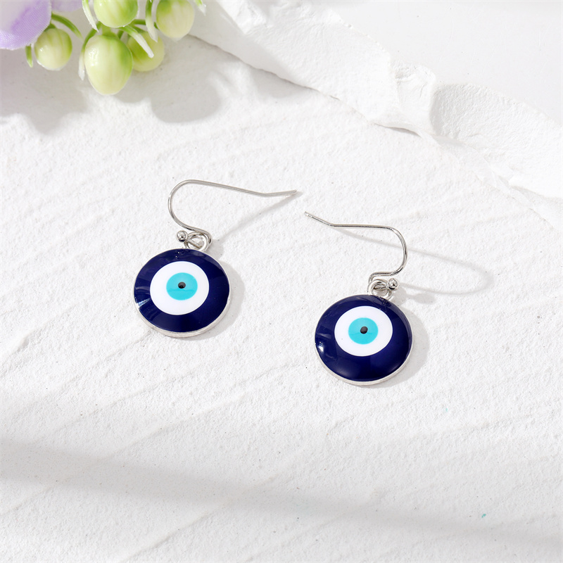 Fashion Devilu0027S Eye Alloy Womenu0027S Earrings Necklace