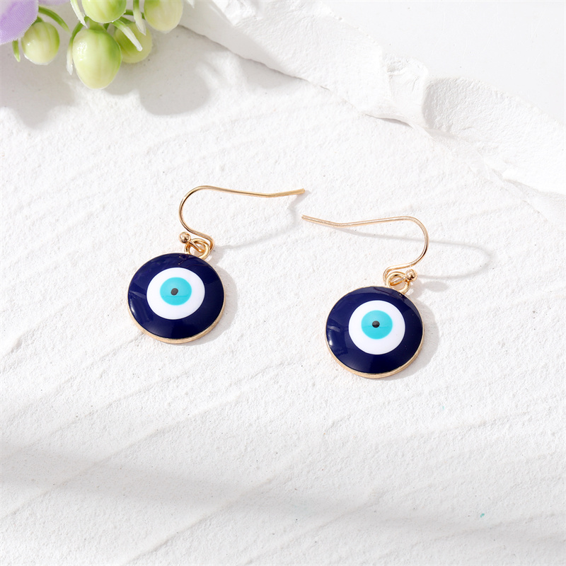 Fashion Devilu0027S Eye Alloy Womenu0027S Earrings Necklace