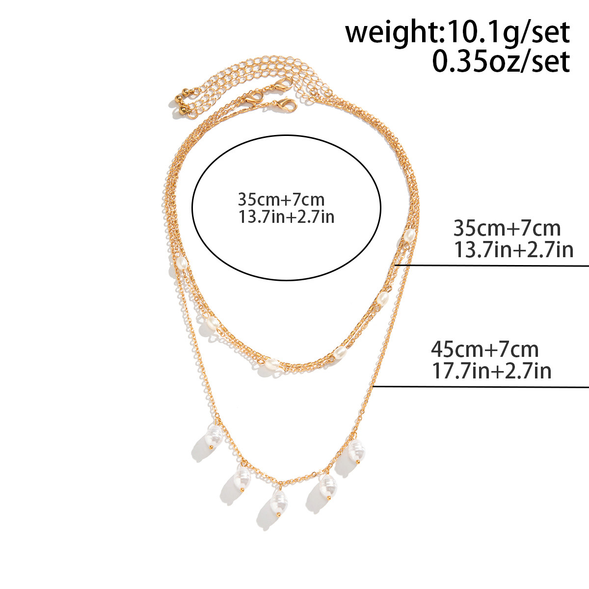 Retro Portrait Alloy Copper Beaded Artificial Pearls Womenu0027S Layered Necklaces 1 Piece