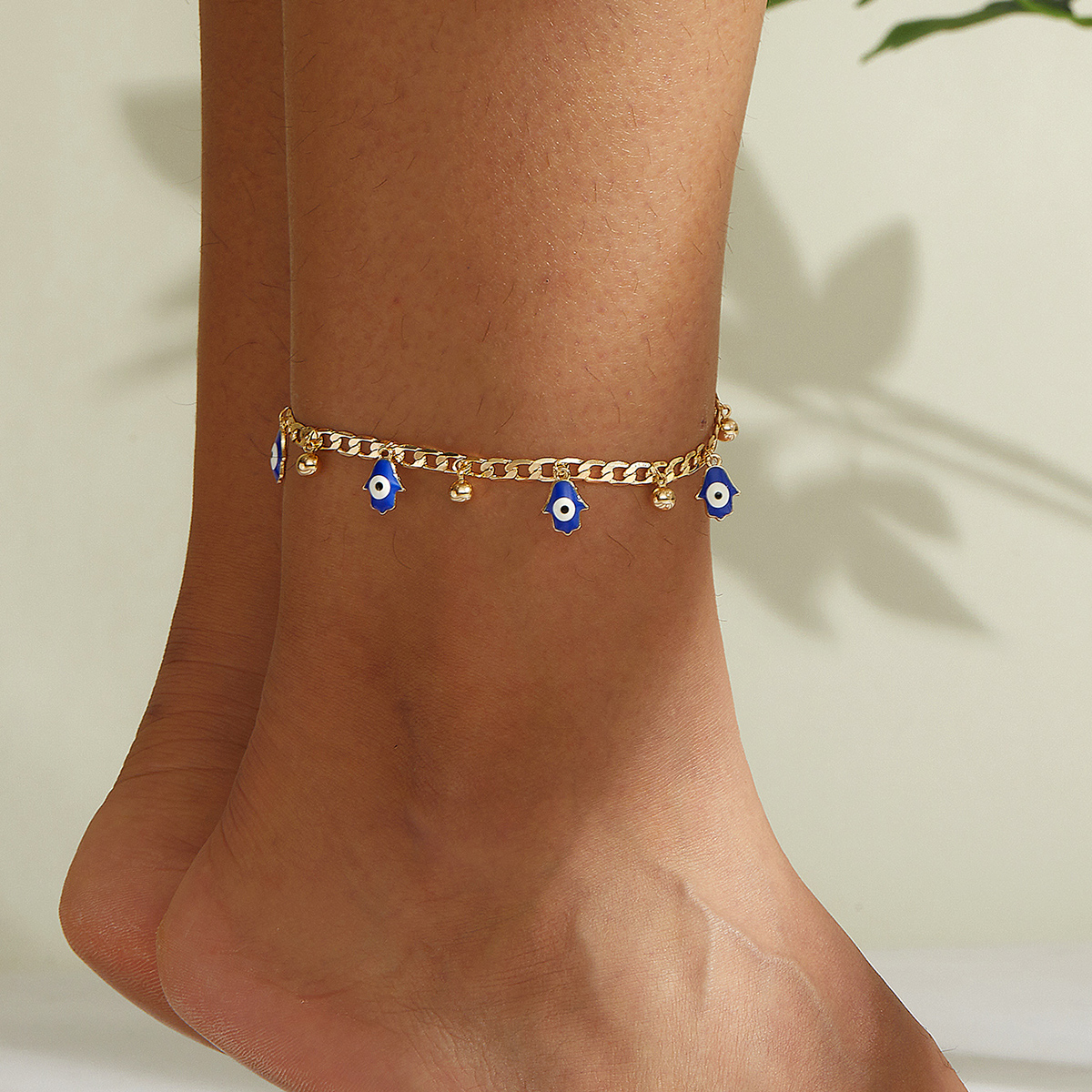 Fashion Eye Ghost Copper Plating Unisex Anklet 1 Piece