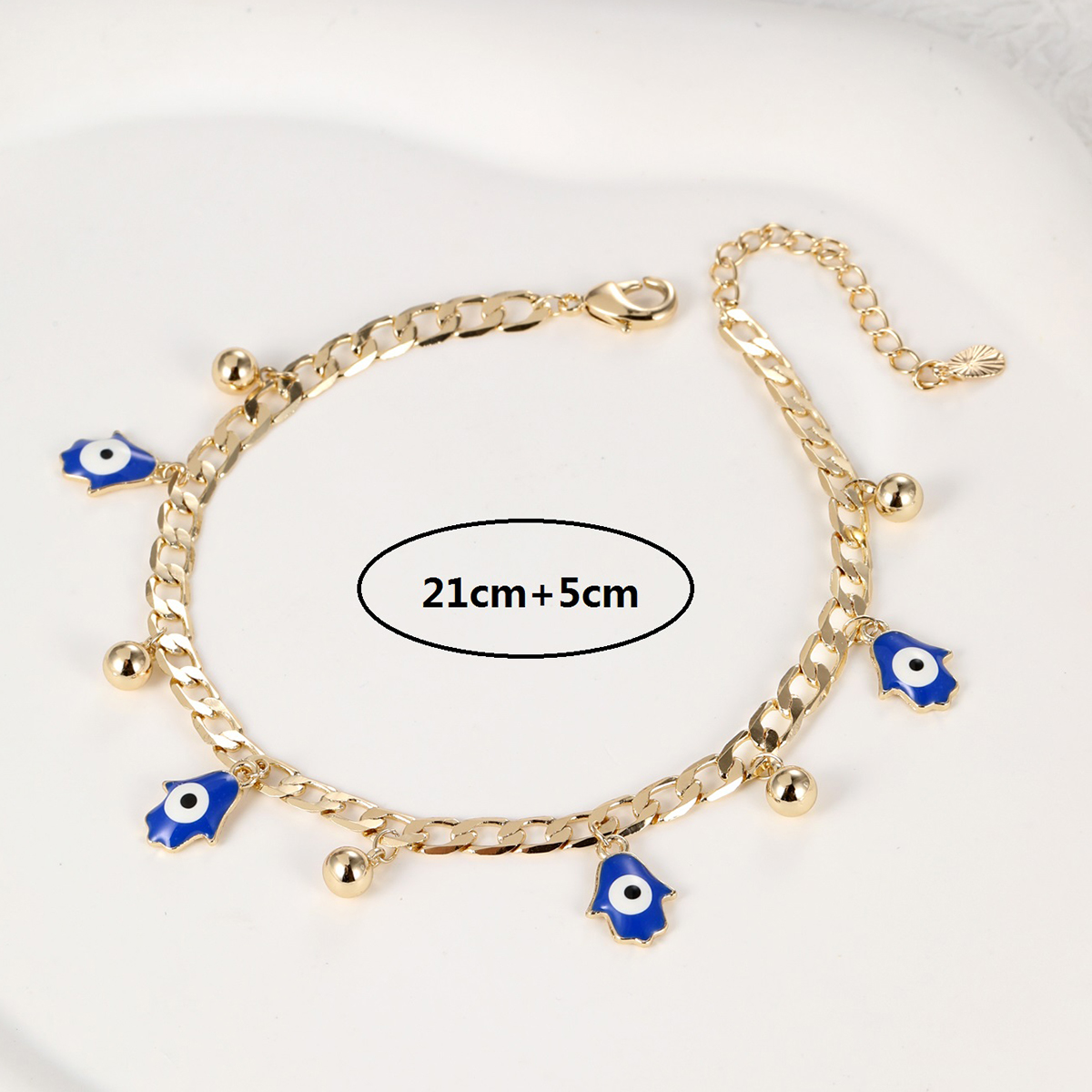 Fashion Eye Ghost Copper Plating Unisex Anklet 1 Piece