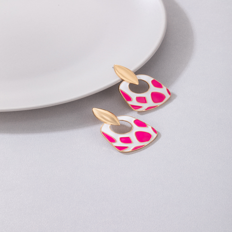 Fashion Geometric Alloy Enamel Womenu0027S Drop Earrings 1 Pair