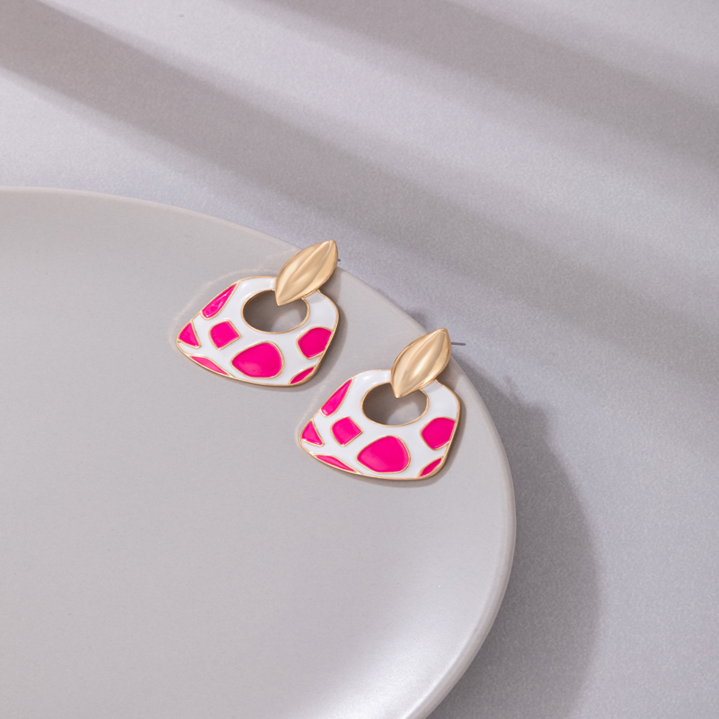 Fashion Geometric Alloy Enamel Womenu0027S Drop Earrings 1 Pair