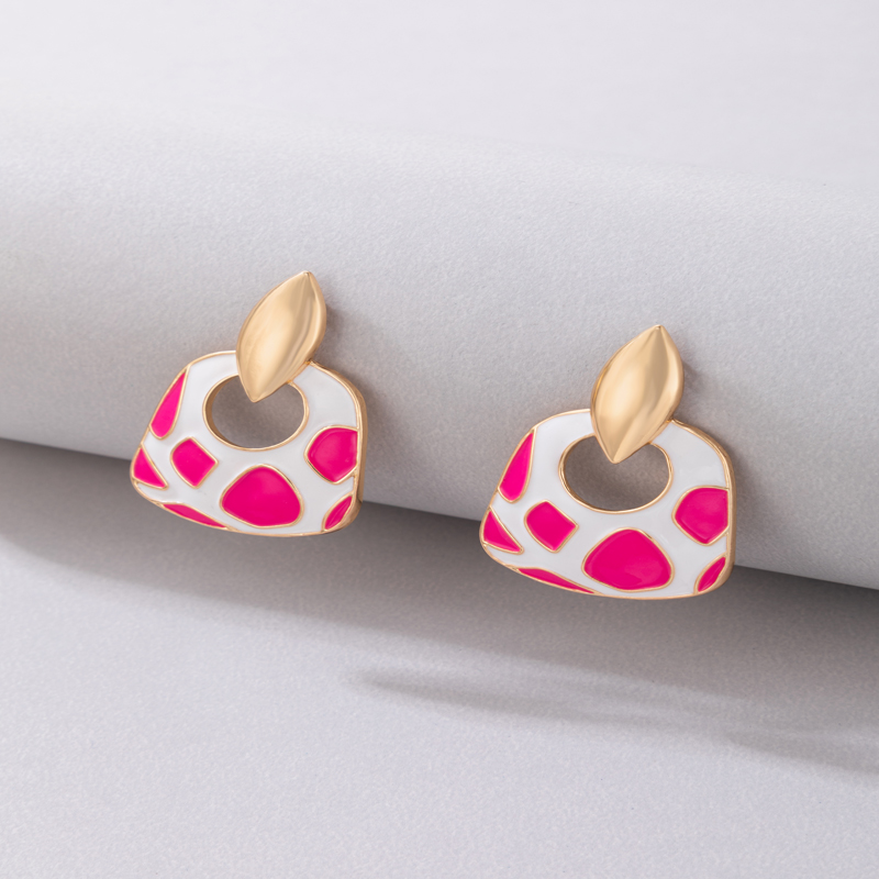 Fashion Geometric Alloy Enamel Womenu0027S Drop Earrings 1 Pair