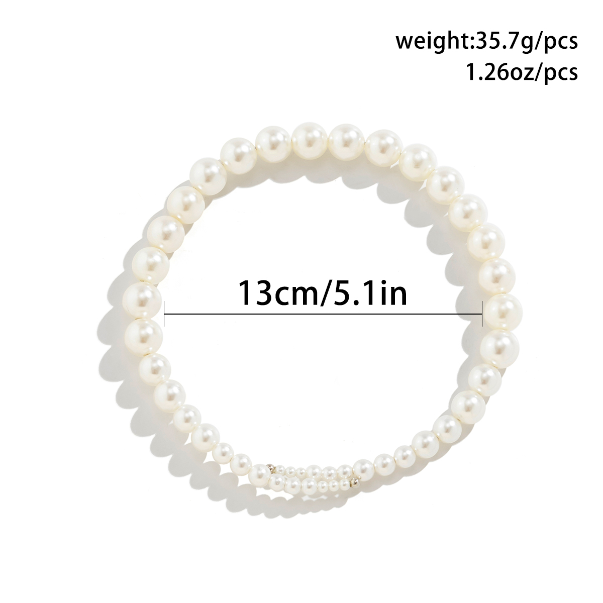 Simple Style Geometric Copper Plating Artificial Pearls Choker