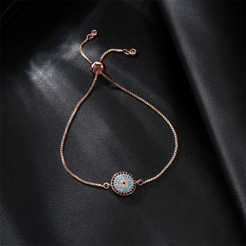 Elegant Devilu0027S Eye Bee Copper Plating Zircon Bracelets 1 Piece