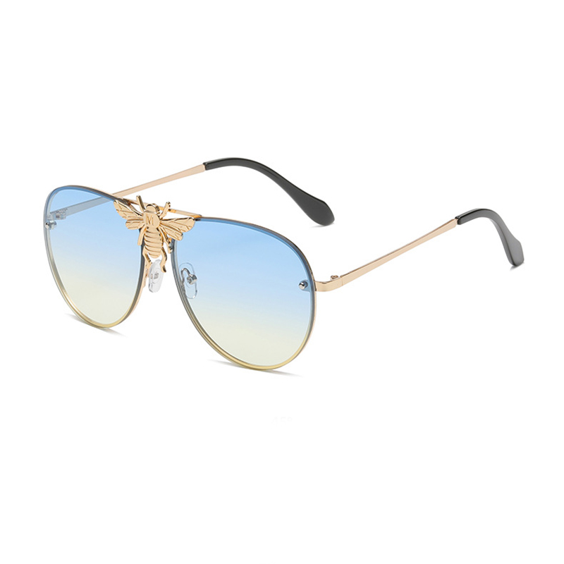 Fashion Bee Ac Oval Frame Full Frame Menu0027s Sunglasses
