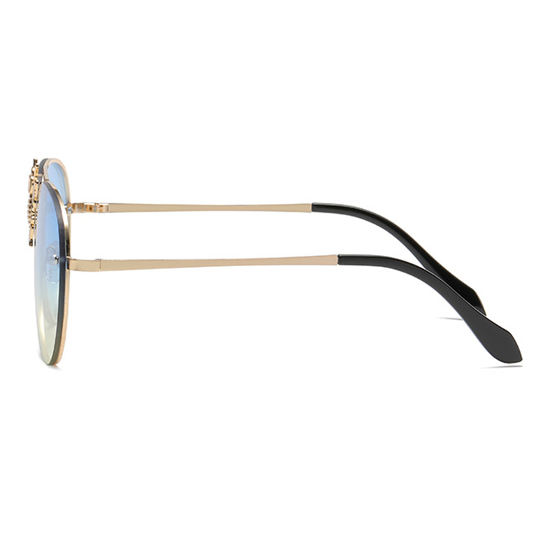 Fashion Bee Ac Oval Frame Full Frame Menu0027s Sunglasses