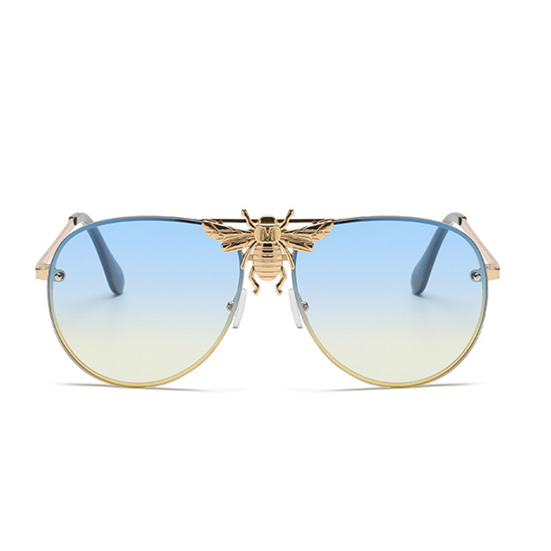 Fashion Bee Ac Oval Frame Full Frame Menu0027s Sunglasses