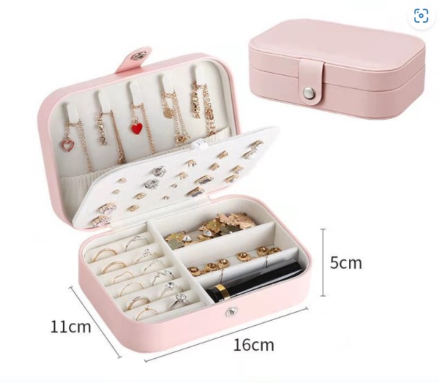 Fashion Solid Color composite material Layered Jewelry Boxes 1 Piece