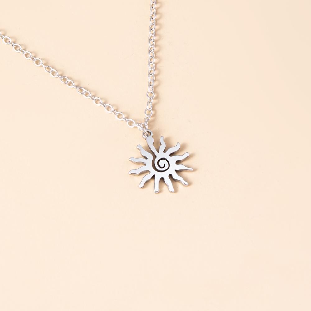 1 Piece Fashion Sun Alloy Unisex Pendant Necklace