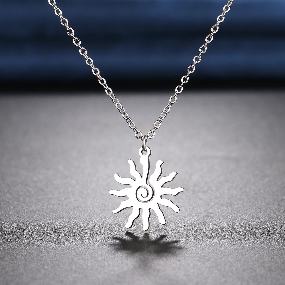 1 Piece Fashion Sun Alloy Unisex Pendant Necklace