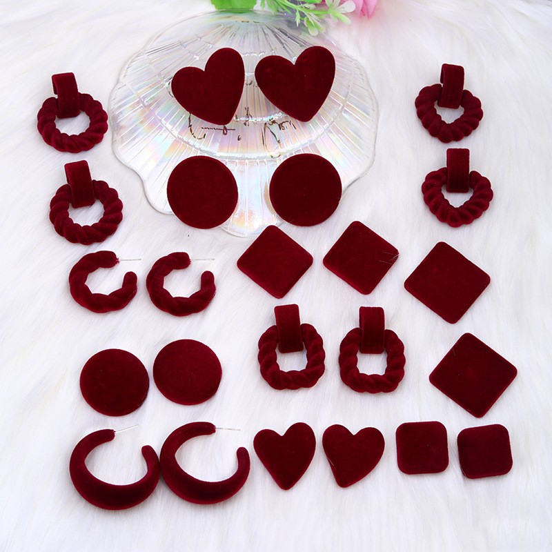 Fashion Heart Shape Arylic Stoving Varnish Womenu0027S Drop Earrings 1 Pair