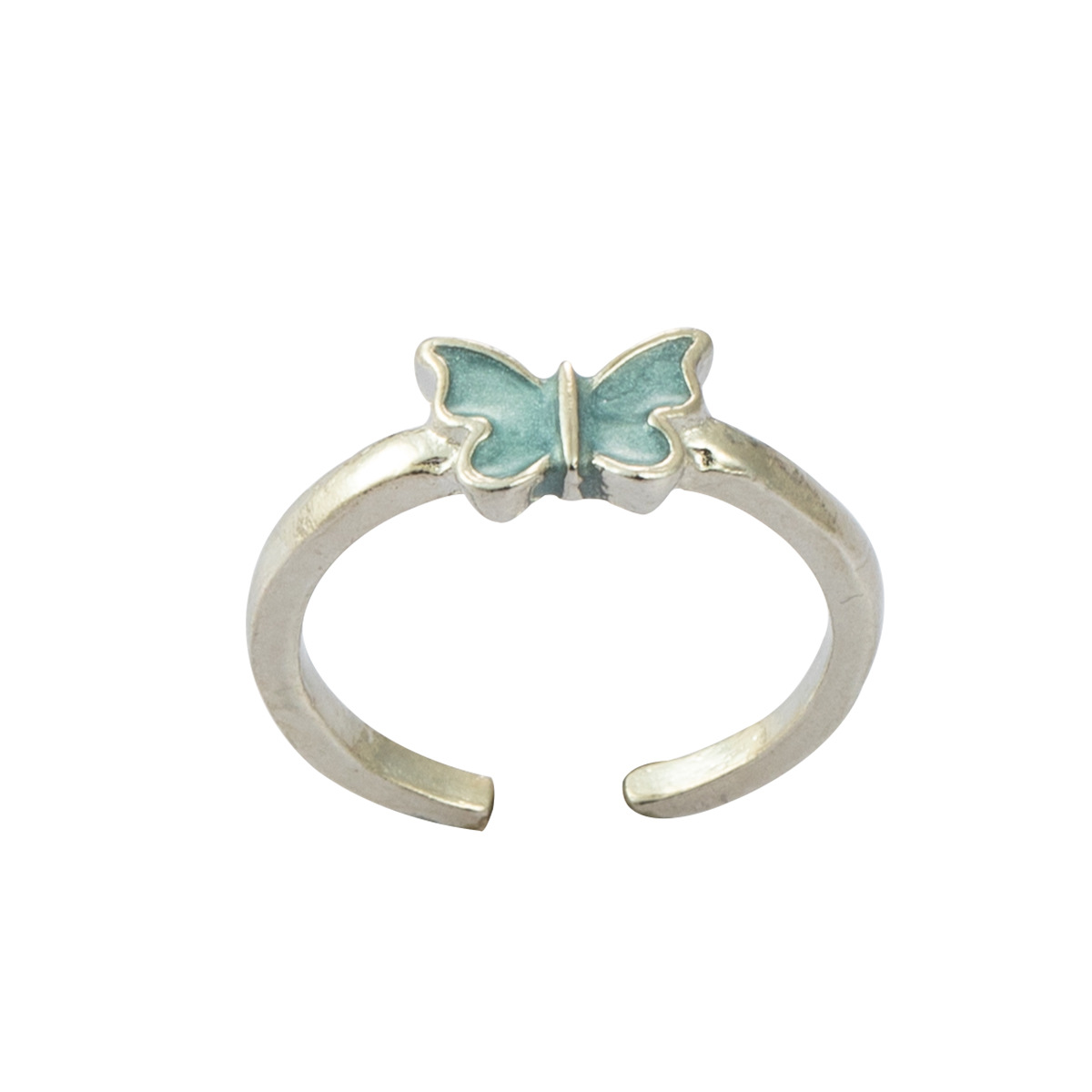 Cute Butterfly Alloy Plating Womenu0027S Open Ring 1 Piece